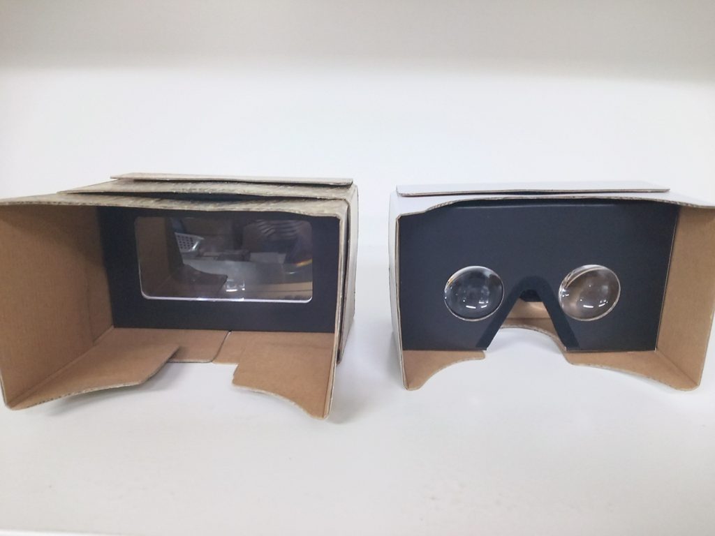 ハコトリップのVRゴーグル「一眼」と「二眼」があります